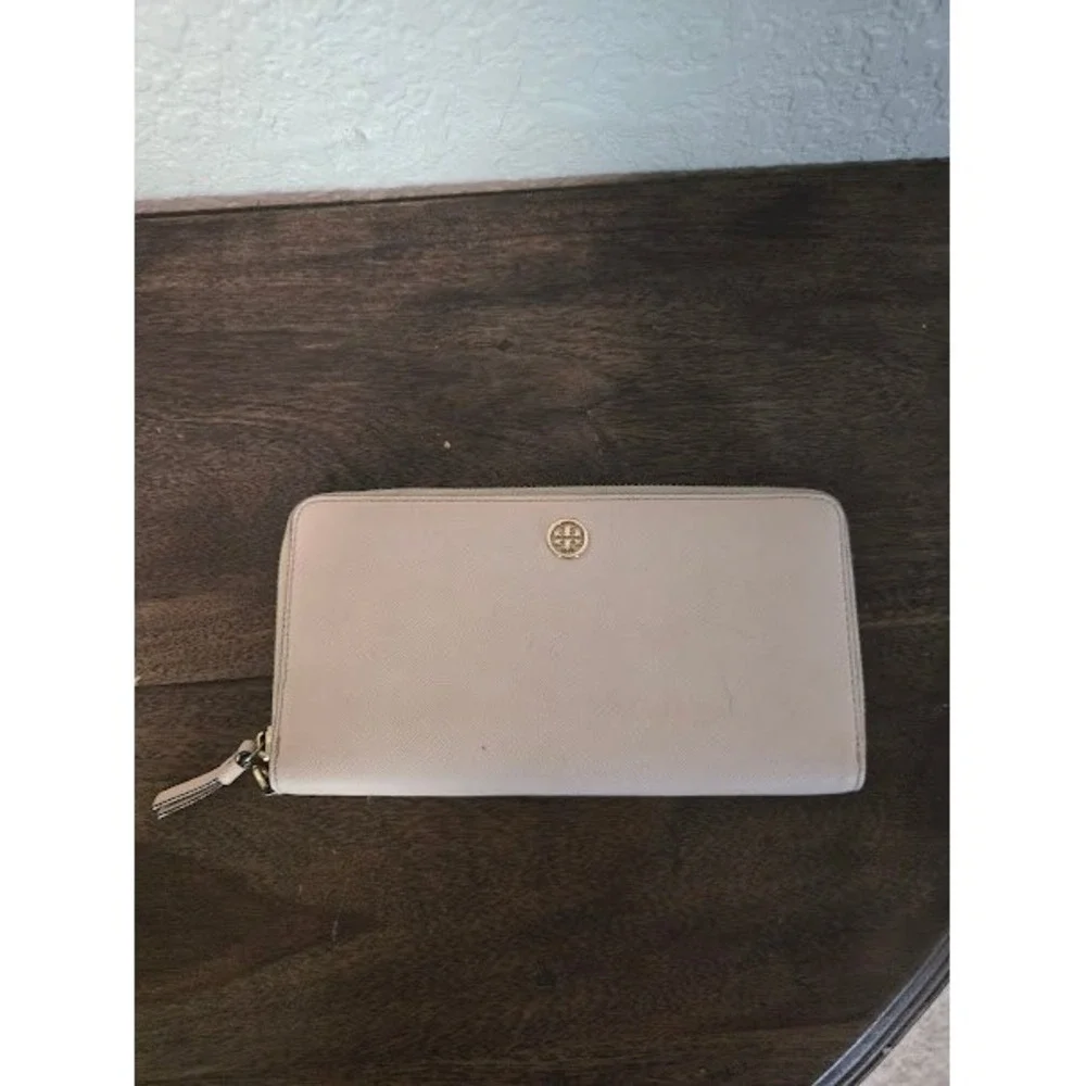 Tory Burch Baby Pink Zip Around Wallet